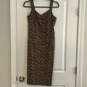 Leopard print, Banana Republic dress, never worn
